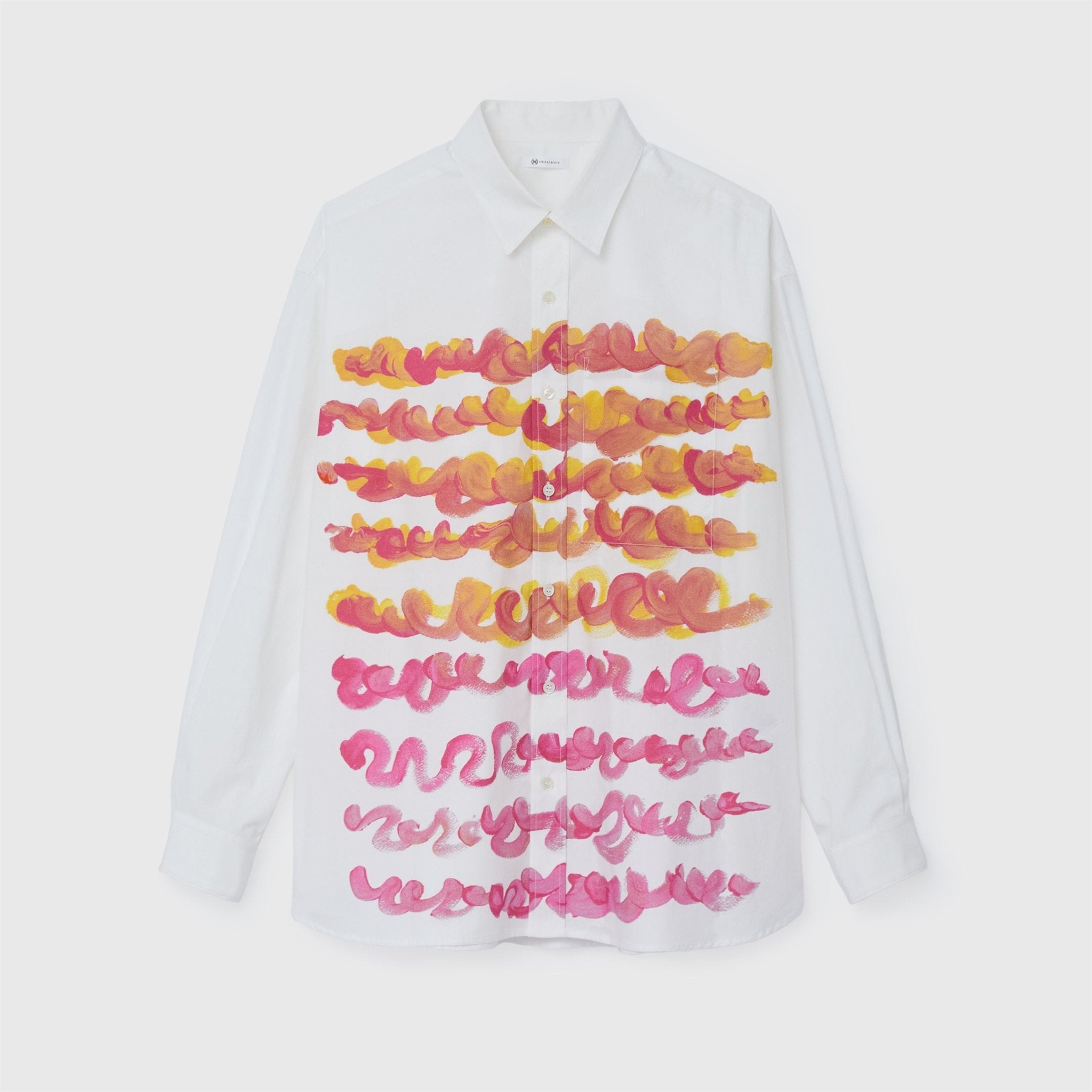 レギュラーカラーシャツ「red gradation brush1-mm2025」 – HERALBONY