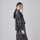 ¥Satin Bow Tie Blouse「(無題)(丸)」Sanae Sasaki
