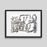 ¥「点と線」原画作品Satoshi Morita