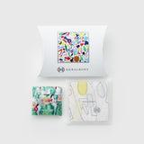 ¥ギフトセット サブバッグ(S)『クリームソーダ』&ハンカチーフ『数字』HERALBONY