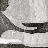 ¥「くじらとサメ」原画作品Shunichi Iwase