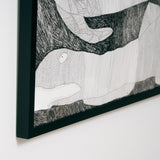 ¥「くじらとサメ」原画作品Shunichi Iwase