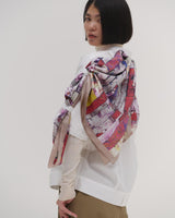 ¥シルクスカーフ「SpringⅡ」Kaoru Iga