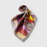 ¥シルクスカーフ「SpringⅡ」Kaoru Iga