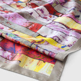 ¥シルクスカーフ「SpringⅡ」Kaoru Iga