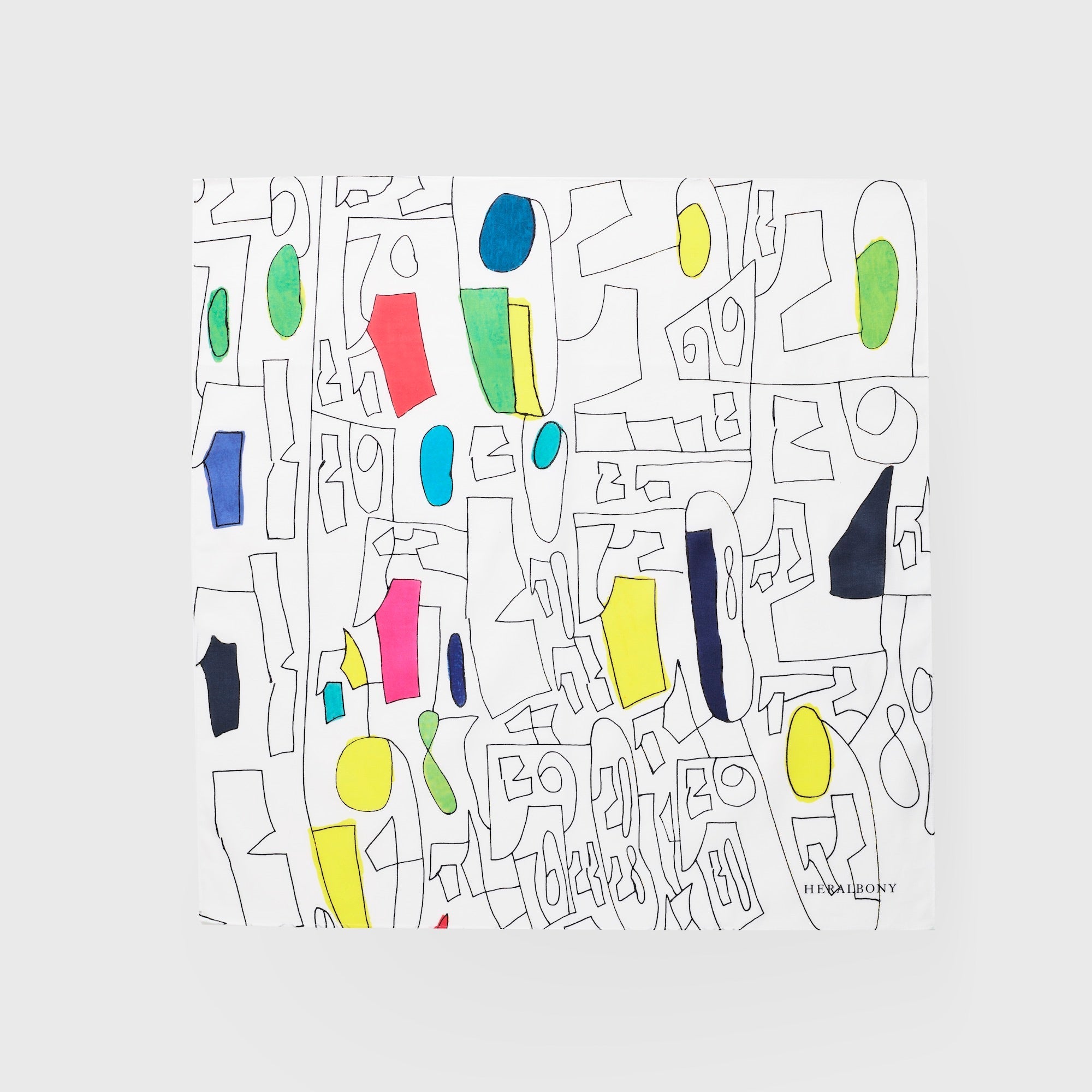 jealkb 青いハンカチーフ ハンカチーフ「（無題）（青）」 – HERALBONY