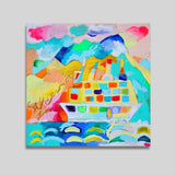 ¥「フェリーに乗って、桜島」原画作品Taisuke Kinugasa