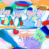 ¥「富士山と飛行機」原画作品Taisuke Kinugasa