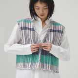 ¥ツイードジレ〈Textile Artwork by Yoshiko〉「無題」Yoshiko