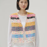 ¥ツイードジレ〈Textile Artwork by Yoshiko〉「無題」Yoshiko