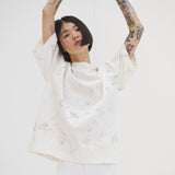 ¥アートグラフィックTシャツ【限定カラー】「無題(let it be)」Sayaka Sanpei