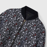 【店舗先行販売】ジャカードスタンドブルゾン 「モノクロの世界」