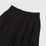 ¥Wサイドプリントパンツ「(無題)(丸)」ブラックSanae Sasaki