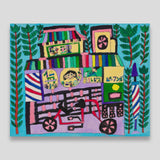 ¥「理髪店」原画作品Yoriko Kotera