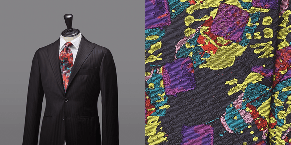 《新アート柄3種》年末シーズンを彩る華やかなネクタイ - HERALBONY