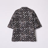 ノーカラーシャツ「（無題）（丸）」