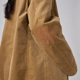 ￥【予約商品｜10月中旬お届け】Embroidered Corduroy Jacket「marina-moji003」　Beigemarina