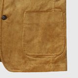 ￥【予約商品｜10月中旬お届け】Embroidered Corduroy Jacket「marina-moji003」　Beigemarina