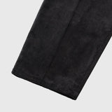 ￥【予約商品｜10月中旬お届け】Embroidered Corduroy Pants「marina-moji003」　Charcoalmarina
