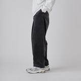 ￥【予約商品｜10月中旬お届け】Embroidered Corduroy Pants「marina-moji003」　Charcoalmarina
