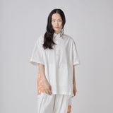 ￥【予約商品｜10月上旬お届け】Embroidered Short-Sleeve Shirt「Untitled」Willy De Smedt