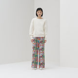 【予約商品｜3月中旬お届け】サテンパンツ「キクの花」