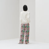 【予約商品｜3月中旬お届け】サテンパンツ「キクの花」