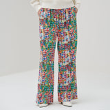 【予約商品｜3月中旬お届け】サテンパンツ「キクの花」