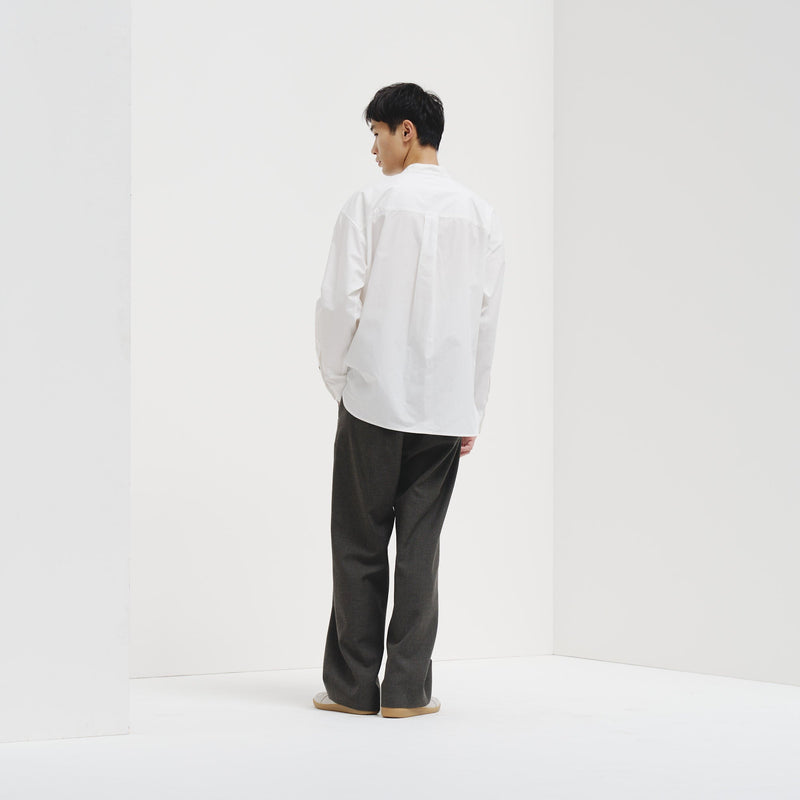 バンドカラーシャツ「brown brush-mm2025」 – HERALBONY