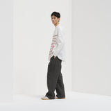 ￥【予約商品｜12月下旬お届け】バンドカラーシャツ「brown brush - mm2025」marina