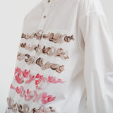 ￥【予約商品｜12月下旬お届け】バンドカラーシャツ「brown brush - mm2025」marina