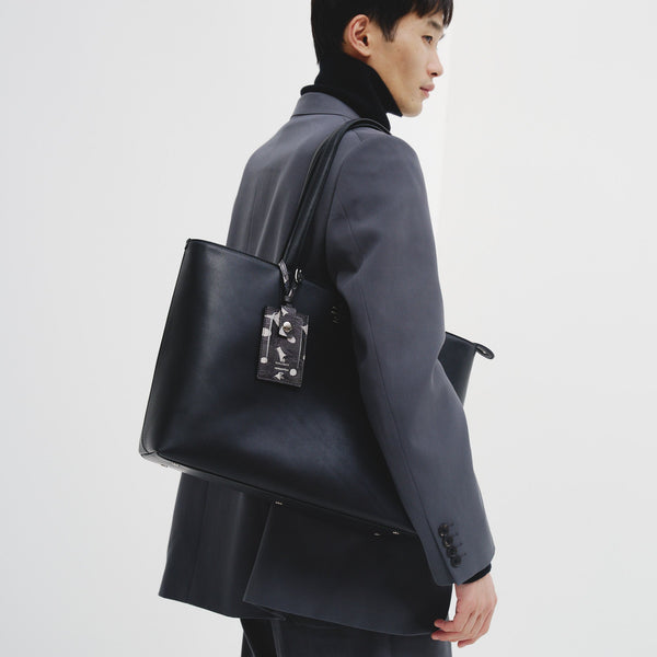 超美品 ブラックレザートートバッグ 予約商品｜12月中旬お届け】レザートートバッグ「（無題）（丸