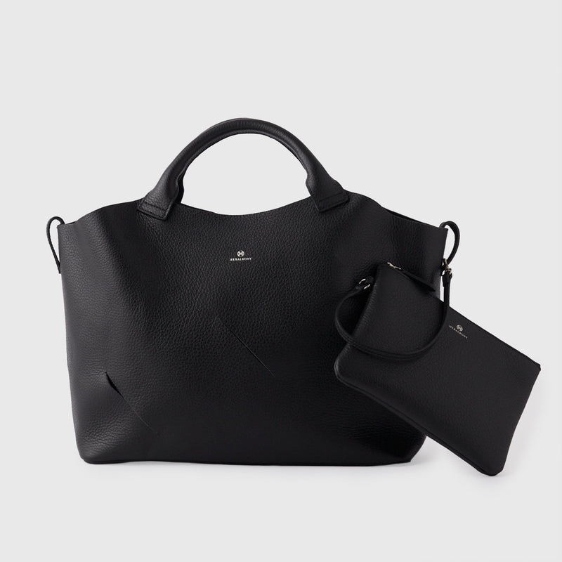 ￥【予約商品｜12月上旬お届け】スカーフコンビレザートートHERALBONY