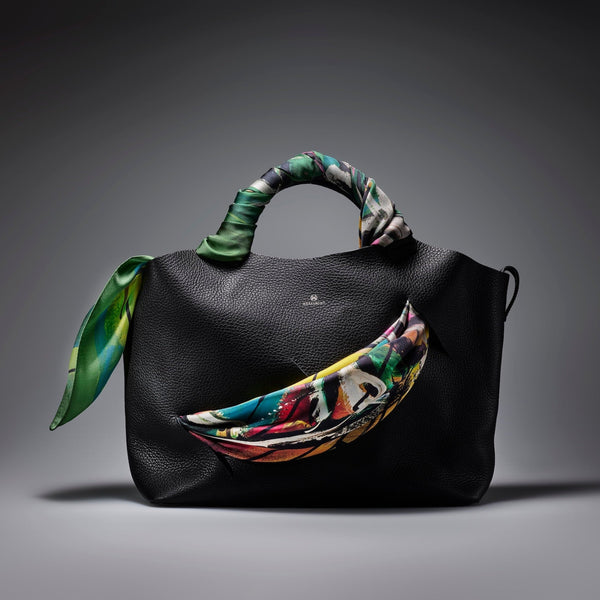 ￥【予約商品｜12月上旬お届け】スカーフコンビレザートートHERALBONY