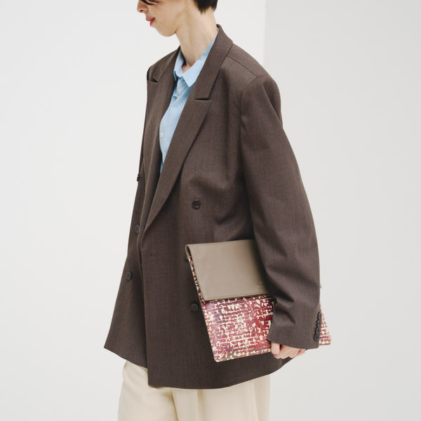 ￥【予約商品｜12月中旬お届け】レザーPCケース「楽譜」Kaoru Iga