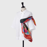 [Pre-order item | Delivery early to mid-November] Silk scarf "Love is Red"