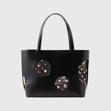 CUTTING LEATHER TOTE「（無題）（丸）」