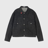 Organic Field Denim Blouson "Title Unknown" Black
