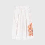 【予約商品｜10月上旬お届け】Embroidered Barrel-Leg Pleated Pants「Untitled」