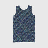 【予約商品｜9月下旬お届け】Color Stripe Long Tank Top (Art-Inspired)「夜景」