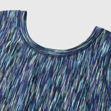 【予約商品｜9月下旬お届け】Color Stripe Long Tank Top (Art-Inspired)「夜景」