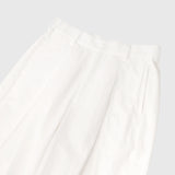 【予約商品｜10月上旬お届け】Embroidered Barrel-Leg Pleated Pants「Untitled」