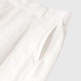 【予約商品｜10月上旬お届け】Embroidered Barrel-Leg Pleated Pants「Untitled」