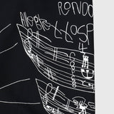 Hand-Screen Printed Coach Jacket「楽譜 spiritoso」