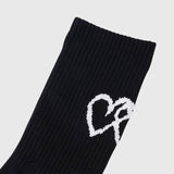 【HEART】Logo Ribbed Socks