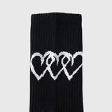 【HEART】Logo Ribbed Socks