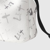 Reversible Mesh Drawstring Bag「無題（let it be）」