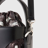 CUTTING LEATHER BUCKET BAG「（無題）（丸）」Sanae Sasaki
