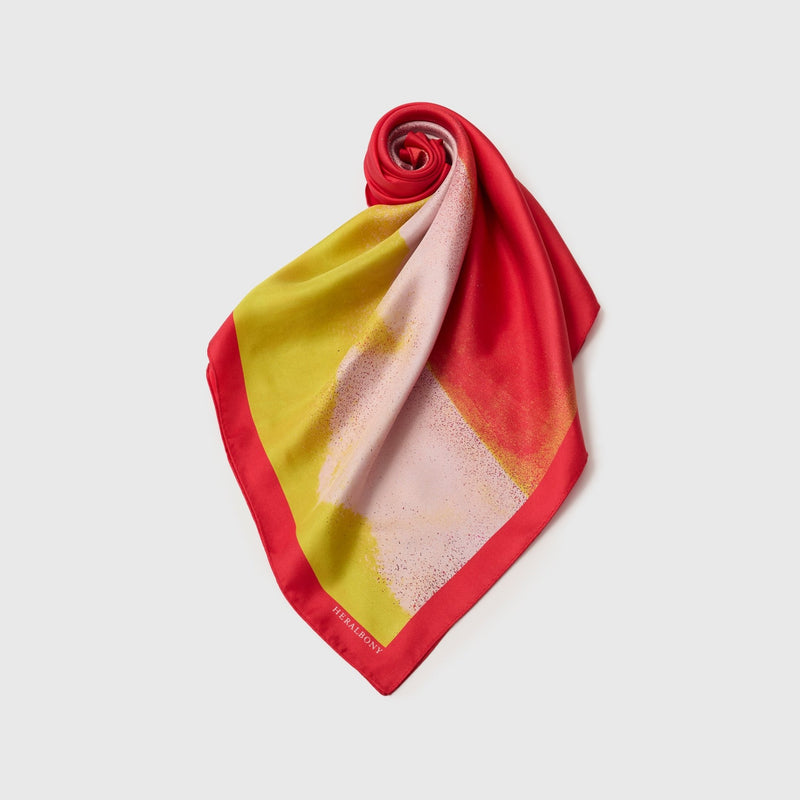 予約商品｜1月下旬お届け】シルクスカーフ「朝焼け」 – HERALBONY