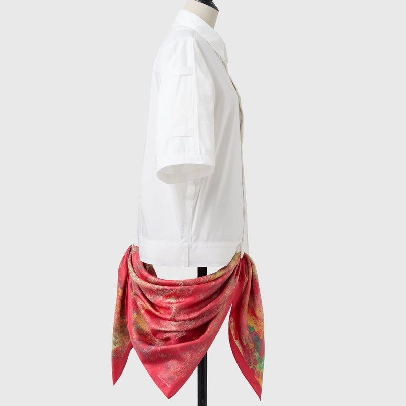 HERALBONY シルクスカーフ 西村円「節分」88cm アートスカーフ 新品 シルクスカーフ「節分」 – HERALBONY